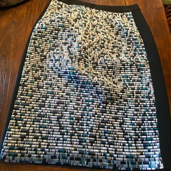 HUGO BOSS “Votina” Jacquard Silk Blend Skirt – Size 4 - Picture 6 of 11